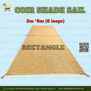 Wholesale Woven Coir Fiber <b>Shade</b> Sail 100% Coconut Fiber Beach 5mm Thick Agriculture Vietnam Manufacturer Premium Quality COCO - Product Image 4