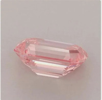 Diamante Rosa Cultivado en Laboratorio, Corte Esmeralda, 1 Ct, VS1, Color Rosa Fantasía, Diamante Suelto