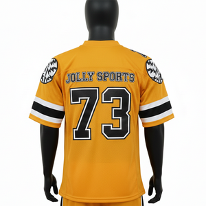 Maillot de football pour homme en polyester et tissu mesh, style panneau, broderie durable, logo personnalisé, t-shirt 100% coton pour homme, coupe ample, imprimé - Product Image 2