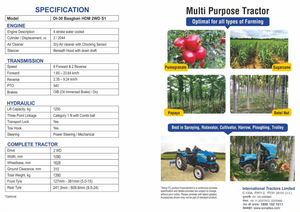 Sonalika DI 30 Baagban Super 4WD is a 30 HP multi-utility tractor designed for orchards and farming - Product Image 4