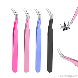 Wholesale False Eyelash Clips for Strip <b>Lashes</b> Custom Logo <b>Cluster</b> <b>Lash</b> Tweezers Private Label <b>Lash</b> Applicator Tools - Product Image 3