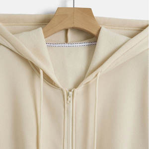 Sudadera con capucha personalizada para hombre con cremallera completa, teñida con pigmentos, de algodón, al por mayor, OEM para marcas de ropa urbana estadounidenses - Product Image 4