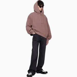 Sudadera con Capucha Oversize Unisex, Color Rosa Polvoriento, con Cordón Ajustable, Felpa Francesa, Algodón Ecológico, Invierno, Tie-Dye - Product Image 3