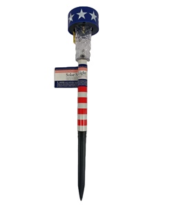 El mejor precio, decoración del hogar, luz decorativa para exteriores, estaca PATRIÓTICA SOLAR de 14 pulgadas de longitud para colección de jardín - Product Image 3