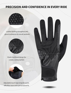 Horse Riding Gloves for Women with Non <b>Slip</b> Silicone Grip, Breathable Lightweight - Product Image 3