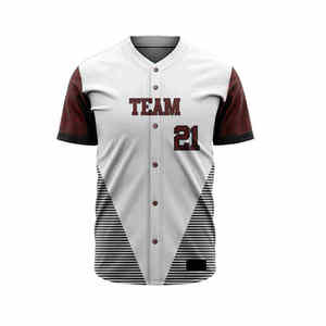 Ensemble de maillots de baseball personnalisés en sublimation, uniforme d'équipe en polyester, vêtements de sport à séchage rapide avec pantalon assorti - Product Image 4
