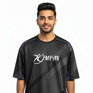 Camiseta de Moda Urbana Sublimada para Hombre, Talla Grande, Corte Regular, Poliéster/Algodón, Transpirable, Anti-UV - Product Image 1