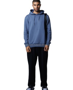 สเวตเตอร์ผ้าฝ้ายสำหรับผู้ชายไซส์ใหญ่พิเศษมีฮู้ดไม่มีลายพิมพ์โลโก้กำหนดเอง2026 - Product Image 1