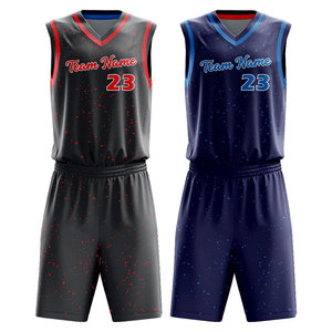 Tenue de basketball personnalisée pour hommes, design par sublimation pour équipe/club, respirante, 100 % polyester, coupe athlétique - Product Image 1