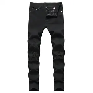 Jeans de Mezclilla Clásicos de Pierna Recta para Hombre, OEM/ODM Disponible, Corte Recto Unisex, Ligeros, Casuales, Anti-Pilling, Venta al Por Mayor - Product Image 1