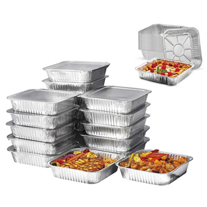 Barquette jetable en aluminium avec couvercle en carton ou en plastique 700ML 1.5LB - Product Image 6