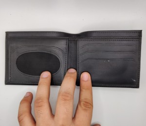 Customizable High Quality Genuine Leather Business <b>Wallet</b> Short <b>Trifold</b> with Multi Card Slots Low MOQ Features Custom Logo - Product Image 3