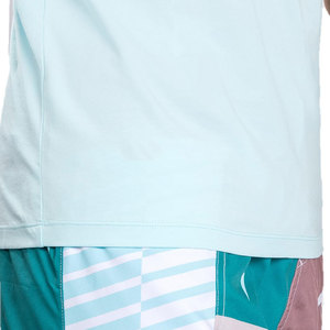 เสื้อกล้ามออกกำลังกายผู้ชายสีฟ้าอ่อน แห้งเร็ว กระชับรูปทรง คอกลม พิมพ์ลายลำลอง ผ้าถักโพลีเอสเตอร์/คอตตอน - Product Image 5
