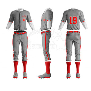 Uniformes de Béisbol Personalizados de Alta Calidad, 100% Poliéster, Transpirables y Cómodos, Servicio OEM, Ropa Deportiva STAR FAITH - Product Image 6
