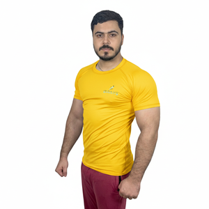 เสื้อแรชการ์ดผู้ชายคุณภาพสูง เป็นมิตรกับสิ่งแวดล้อม ระบายอากาศได้ดี ผลิตจากโพลีเอสเตอร์ 100% ปรับแต่งได้ สำหรับออกกำลังกาย แขนสั้น - Product Image 2