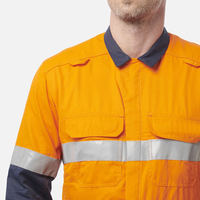 Combinaison de travail haute visibilité bicolore, uniforme de sécurité réfléchissant, tenue de travail industrielle de protection, combinaison de sécurité personnalisée