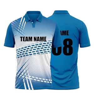 Ropa de entrenamiento profesional con impresión por sublimación de primera calidad y elegante diseño deportivo, camiseta de cricket. - Product Image 4