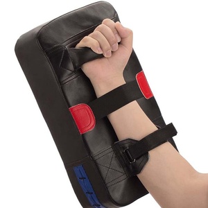 Escudo de Patadas de Cuero Genuino de Primera Calidad para Entrenamiento de Artes Marciales Mixtas (MMA) y Muay Thai, Almohadilla de Boxeo Tailandés de Calidad - Product Image 1