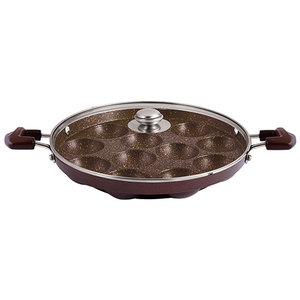 Multipurpose Non-Stick Aluminum Appam Patra <b>Pan</b> for Family Cooking Large Size Easy Clean - Product Image 1