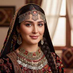 Competitive Price 4 Piece Afghan Kuchi Jewelry Collection Necklace & Earrings <b>Sets</b> With Custom Stone Embroidery - Product Image 2