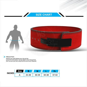เข็มขัดยกน้ำหนักแบบ Lever Belt ขายดี เข็มขัดออกกำลังกายหนังวัวแท้ กันลื่น เป็นมิตรกับสิ่งแวดล้อม ระบายอากาศได้ดี ผลิตในประเทศปากีสถาน - Product Image 5