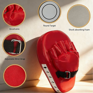 6pcs Multi-Functional Curved <b>Focusing</b> Boxing Training Hand Target <b>Pad</b> Adjustable Hand Foot Target PU Leather Durable for Unisex - Product Image 3