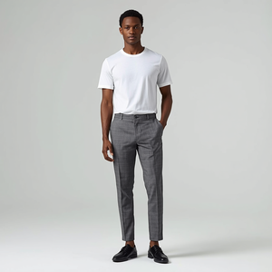 ชุดเสื้อยืดลำลองและกางเกงขายาว ผ้าฝ้ายผสมโพลีเอสเตอร์ ชุดเข้าชุด พร้อมบริการรับผลิตแบบ OEM ODM - Product Image 4