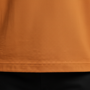 Compre una Nueva Camiseta Personalizada de Manga Corta con Cuello Redondo para Hombre, Color Naranja, Corte Regular, Tejida, Color Sólido, Estilo Casual - Product Image 6