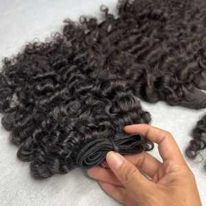 ผมคนพม่าผมหยิกผมดัดแบบพม่าสำหรับต่อผมมนุษย์ - Product Image 4