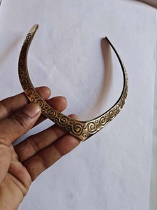 Handmade Gold Engraved Swirl Open Cuff <b>Bracelet</b> Intricate Tribal <b>Boho</b> Ethnic Statement Jewelry Wholesale - Product Image 2