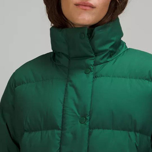 Chaquetas Acolchadas de Moda para Mujer, Color Sólido, Alta Calidad, Impermeables, Ecológicas, Cuello Alto, Reversibles, para Invierno - Product Image 4