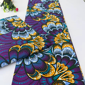 Wholesale Bold African Wax Print & Ankara Cotton Fabric for Clothing Production Tanzania Africa - Product Image 1