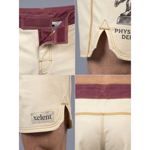 Shorts de combat rétro en polyester extensible 4 directions, sublimés sur mesure, poids lourd 240 GSM, vintage, pour entraînement MMA BJJ, pour hommes - Product Image 4