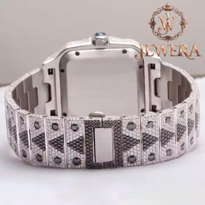 Reloj de Lujo con Diamantes Moissanite, Estilo Hip Hop, Completamente Cubierto de Piedras, para Fiestas, Bodas, Eventos Nocturnos y Moda Premium - Product Image 3