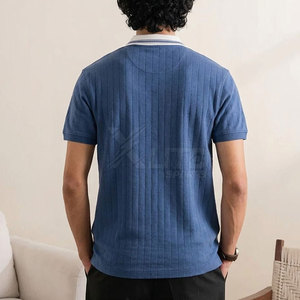 เสื้อโปโลแขนสั้นผู้ชายผลิตในปากีสถาน ผ้าระบายอากาศได้ดี ทรงลำลอง สไตล์เรียบง่าย - Product Image 2