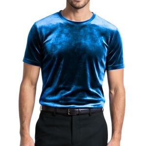 Camiseta de Terciopelo Premium Negra con Rayas Verticales para Hombre, Camiseta de Manga Corta con Cuello Redondo, Estilo Urbano - Product Image 4