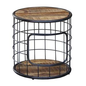 Wood <b>Coffee</b> <b>Table</b> Black Metal <b>Legs</b> Handmade Midcentury Modern Design Lightweight Eco-Friendly Recycled Easy Clean Chandni Crafts - Product Image 3