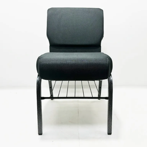 Sedie da chiesa in ferro moderno-ergonomico portatile durevole per la scuola e per la casa uso ufficio in cotone, mobili commerciali - Product Image 2
