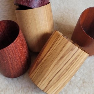 Verre à boisson en bois moderne, verre à boire en bois naturel, vaisselle en bois de qualité supérieure, verre écologique pour la maison - Product Image 4