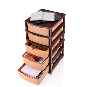 Organizador de Cajones de Plástico de 5 Niveles, Apilable, para Hogar, Oficina, Zapatos, Baño, Armario, Cocina, Multifuncional, Ahorra Espacio - Product Image 5
