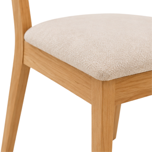 Juego de Comedor Redondo de Madera de Teca de Lujo ARTERRA para Espacios Pequeños, Mesa Moderna con Sillas Tapizadas para Hogar o Cafetería - Product Image 5