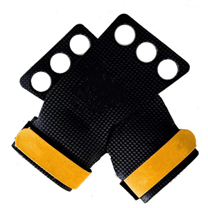 <b>Hand</b> Grips for Kettle Bell Dumbbell Barbell <b>Weight</b> Lifting Crossfit Workout Palm Protection Gloves <b>Hand</b> Grips 3 Holes Gymnastic - Product Image 1