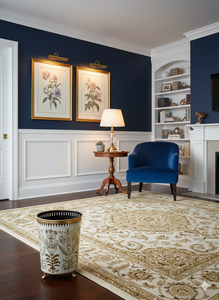 Poubelle en laiton peinte à la main, design antique, artisanat de luxe pour la décoration intérieure, taille personnalisée, poubelle vintage peinte à la main - Product Image 5