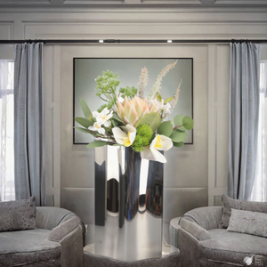Best Selling Home Decorative Metal Vase Handicraft <b>Table</b> Vase Wholesale Price From Indian Supplier - Product Image 2