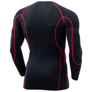 <b>Men's</b> Long Sleeve <b>Compression</b> Rash Guard Breathable Quick Dry Spandex Polyester Sublimated UPF50 Anti-Bacterial MMA BJJ Training - Product Image 2