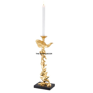 Elegante Portavelas de Diseño para Bodas y Eventos, con Acabado Dorado en Concreto, Jarra para Velas Única y Sofisticada - Product Image 2