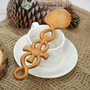 Multiple Styles Doussie <b>Wood</b> Spoons Hand <b>Carved</b> Sustainable Coffee & Tea Wooden Utensils Dishwasher Safe Heat Resistant - Product Image 3