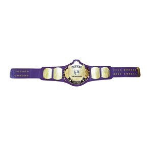 Ceinture de championnat de lutte mondiale personnalisée de couleur violette, qualité supérieure, détails dorés, design unique, ceintures de collection - Product Image 1