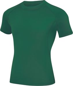 เสื้อเชิ้ตผู้ชายแขนยาวทรงพอดีตัว คอกลม ระบายความชื้น สีเขียวล้วน โพลีเอสเตอร์ ใส่ได้ทุกฤดู - Product Image 2