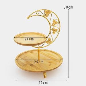 Panier à fruits et en-cas en bois et métal, alliant fraîcheur et design intemporel, un accessoire de cuisine essentiel. - Product Image 4